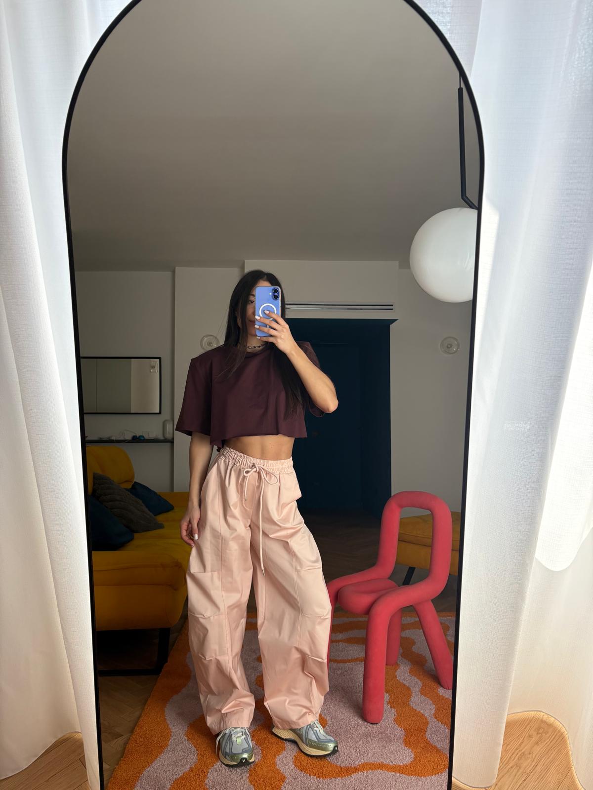 PANTALONI BAGGY ROSA