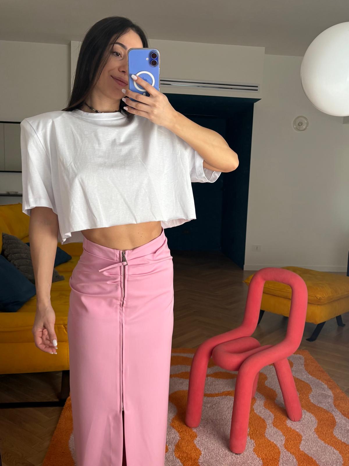 CROP TOP MANICA CORTA