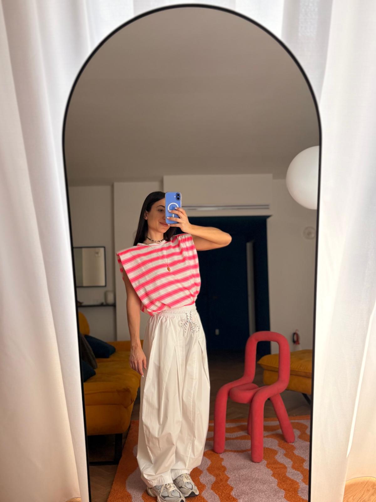 PANTALONI PALLONCINO BIANCO
