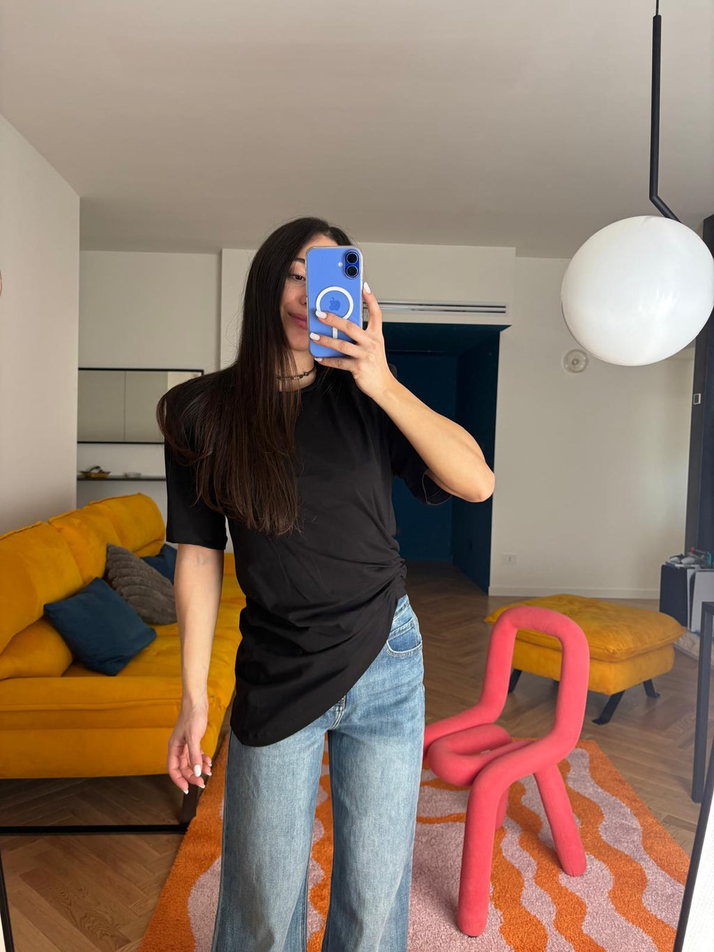 T-SHIRT CON DRAPPEGGIO
