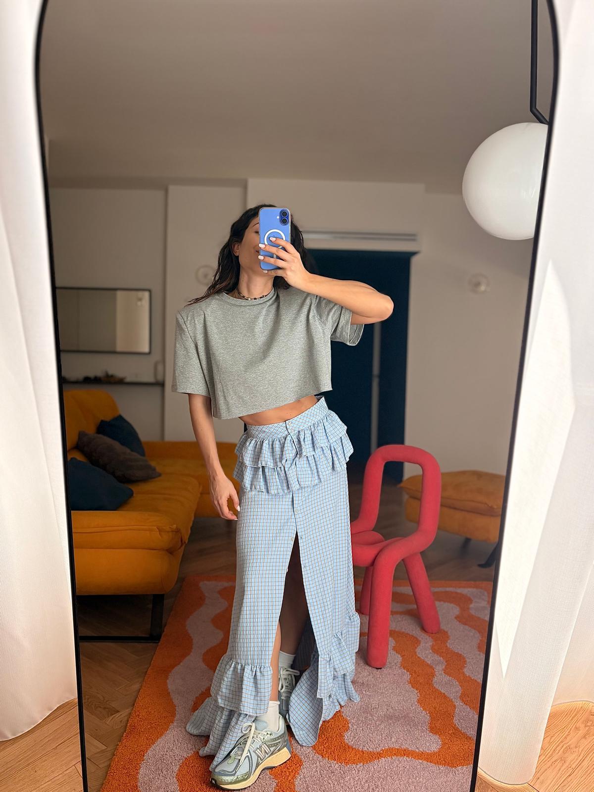 CROP TOP MANICA CORTA