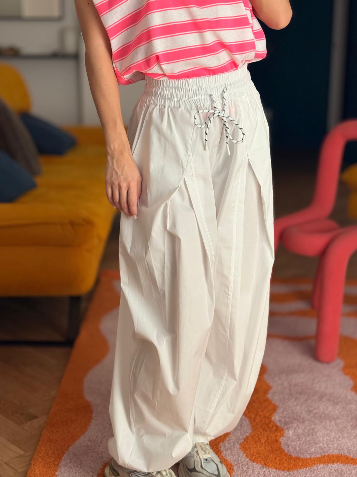 PANTALONI PALLONCINO BIANCO
